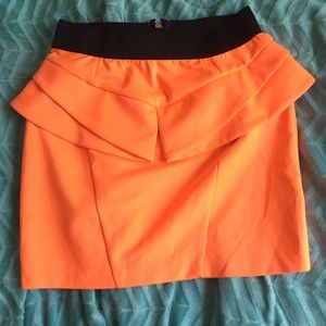 Neon Orange Skirt